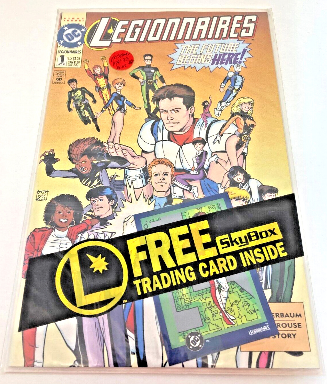 1993 DC Comics Legionnaires #1 With Card G/FN+