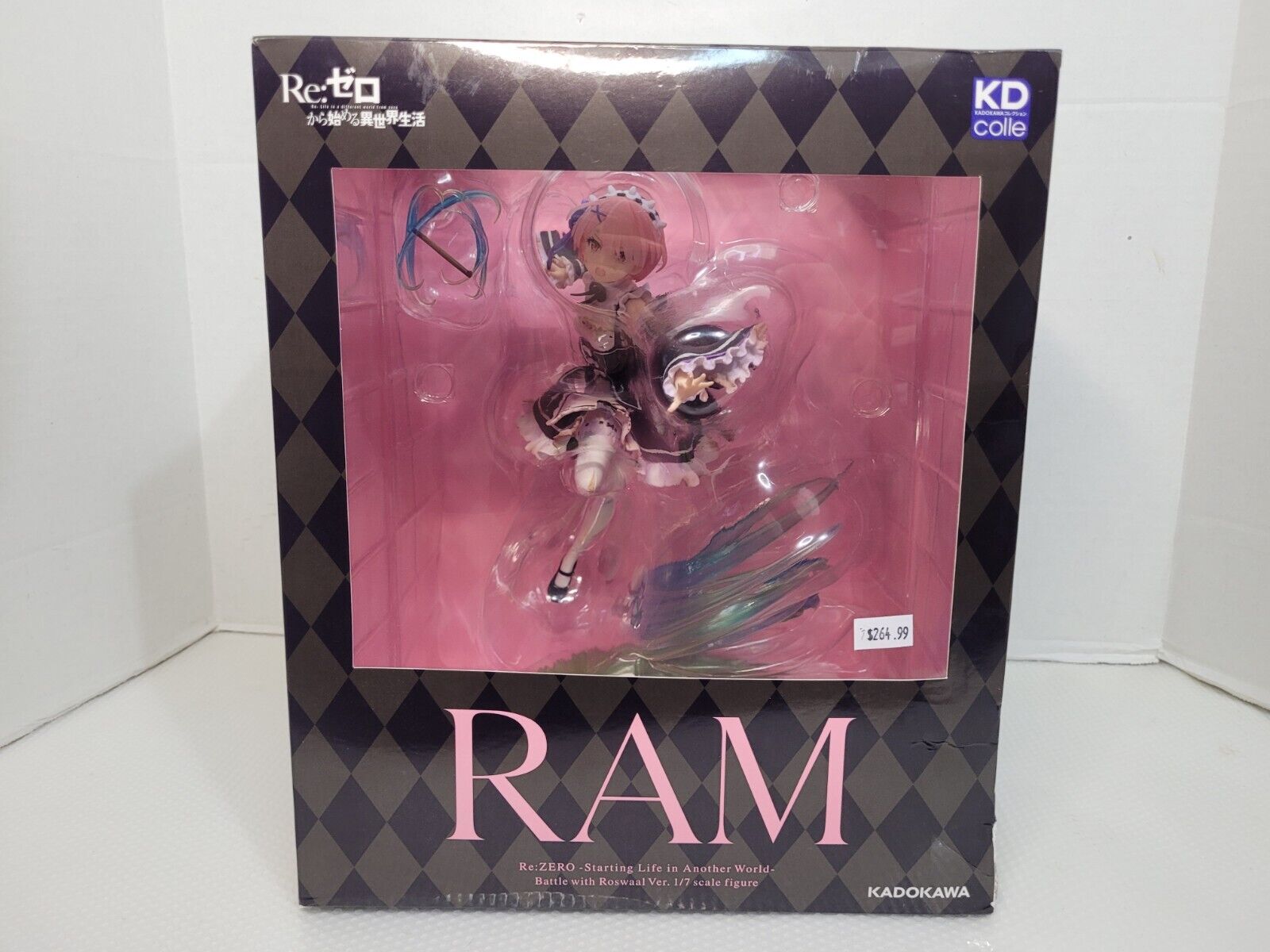 KADOKAWA KDcolle Re:ZERO RAM Battle with Roswaal Ver. 1/7 PVC Figure Statue Jp