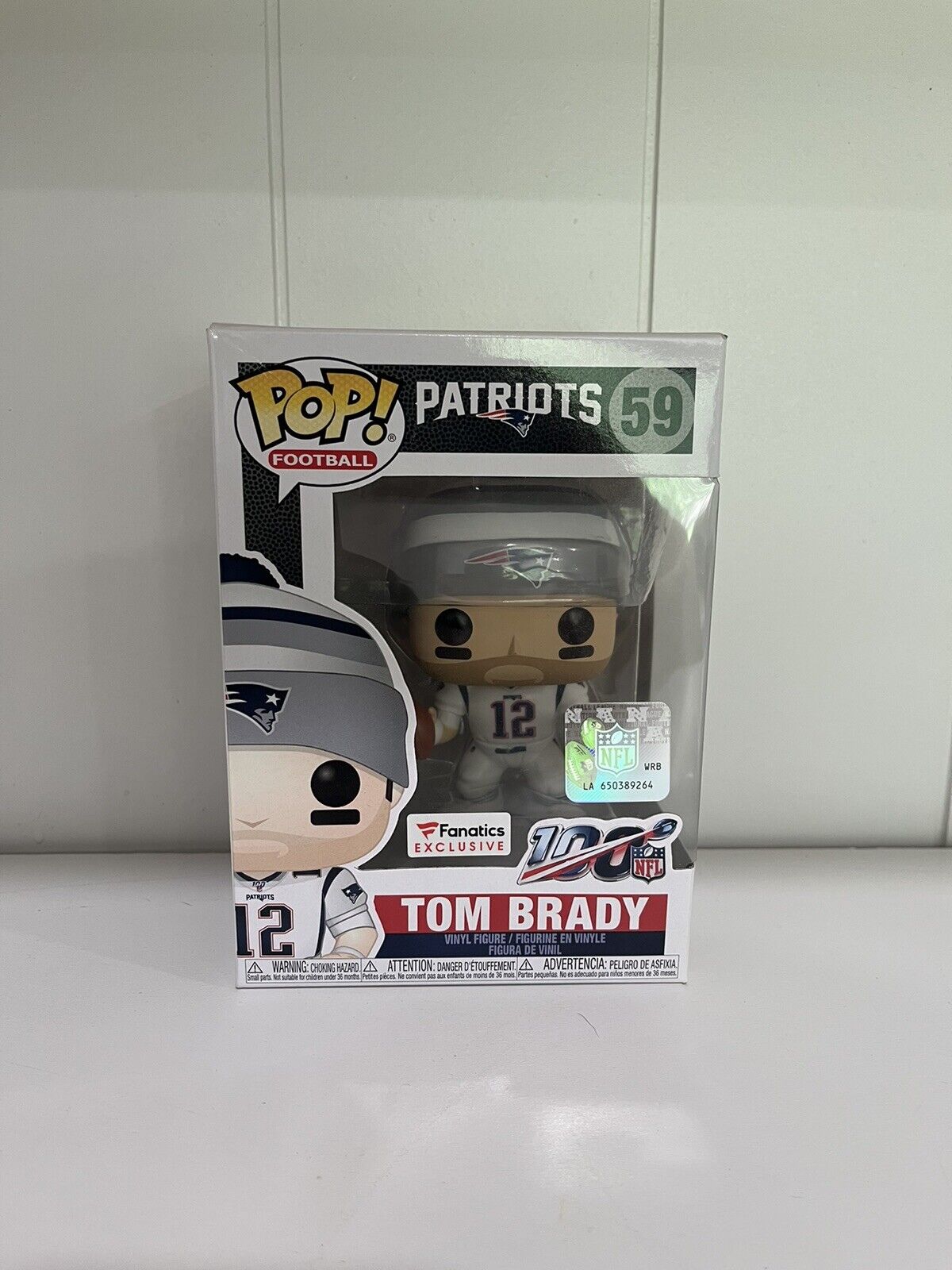 Tom Brady (White Jersey) Funko POP - Fanatics (Exclusive) #59 NEW SHIPS TODAY