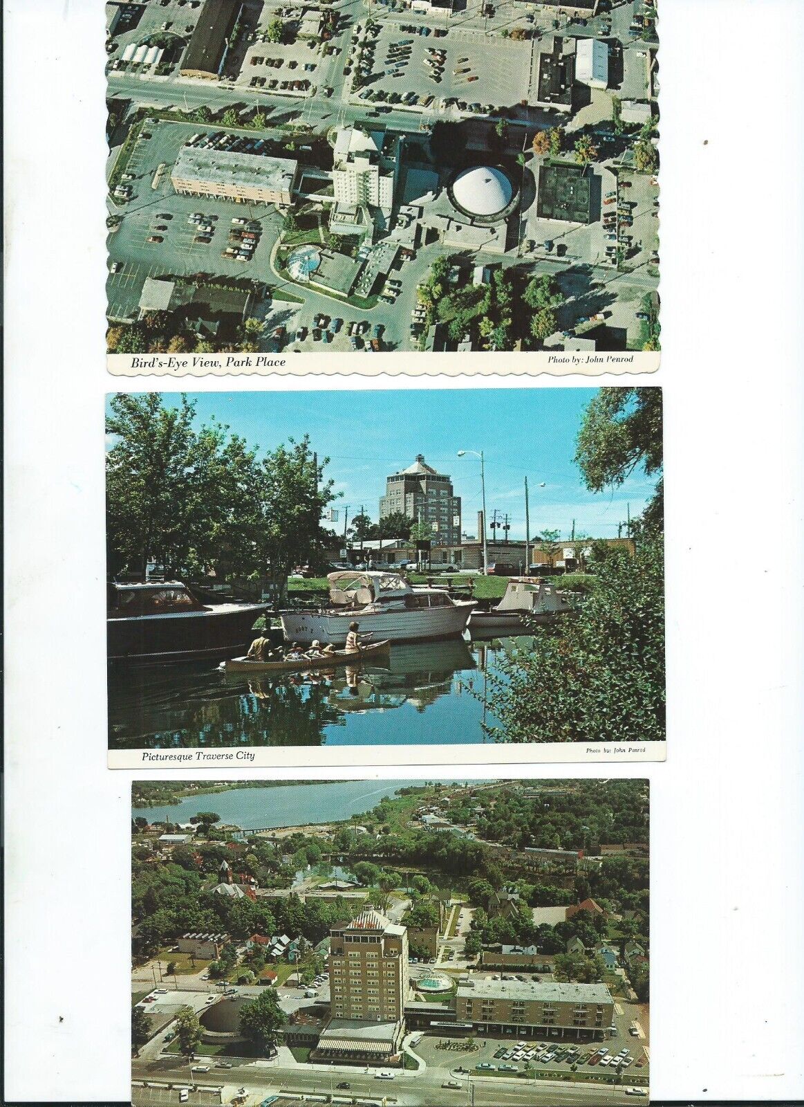 Vintage Traverse city Park Place Hotel postcards