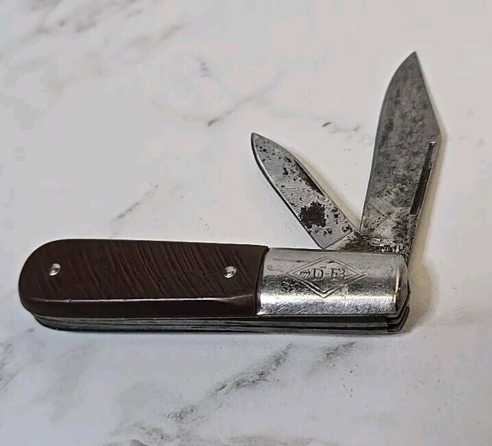 OLD VINTAGE DIAMOND EDGE USA BARLOW KNIFE 1083