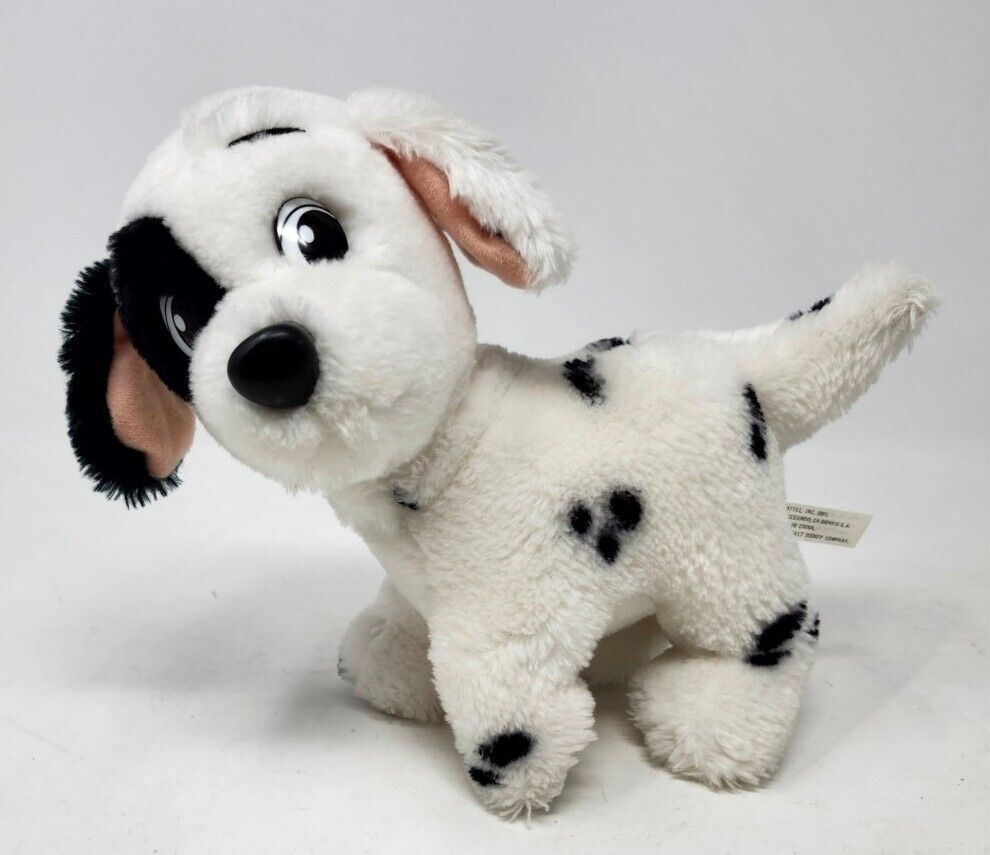 Vintage 1991 Mattel 101 Dalmatians Patch Plush Walt Disney Stuffed Animal Puppy