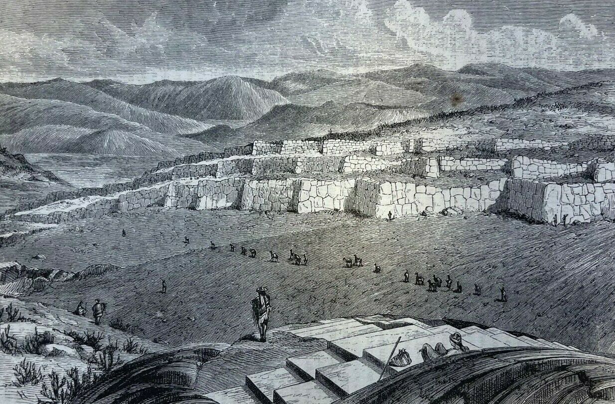 1868 Andes Mountains Peru Bolivia Cuzco Chinchero Ollantayambo Valley of Yucay