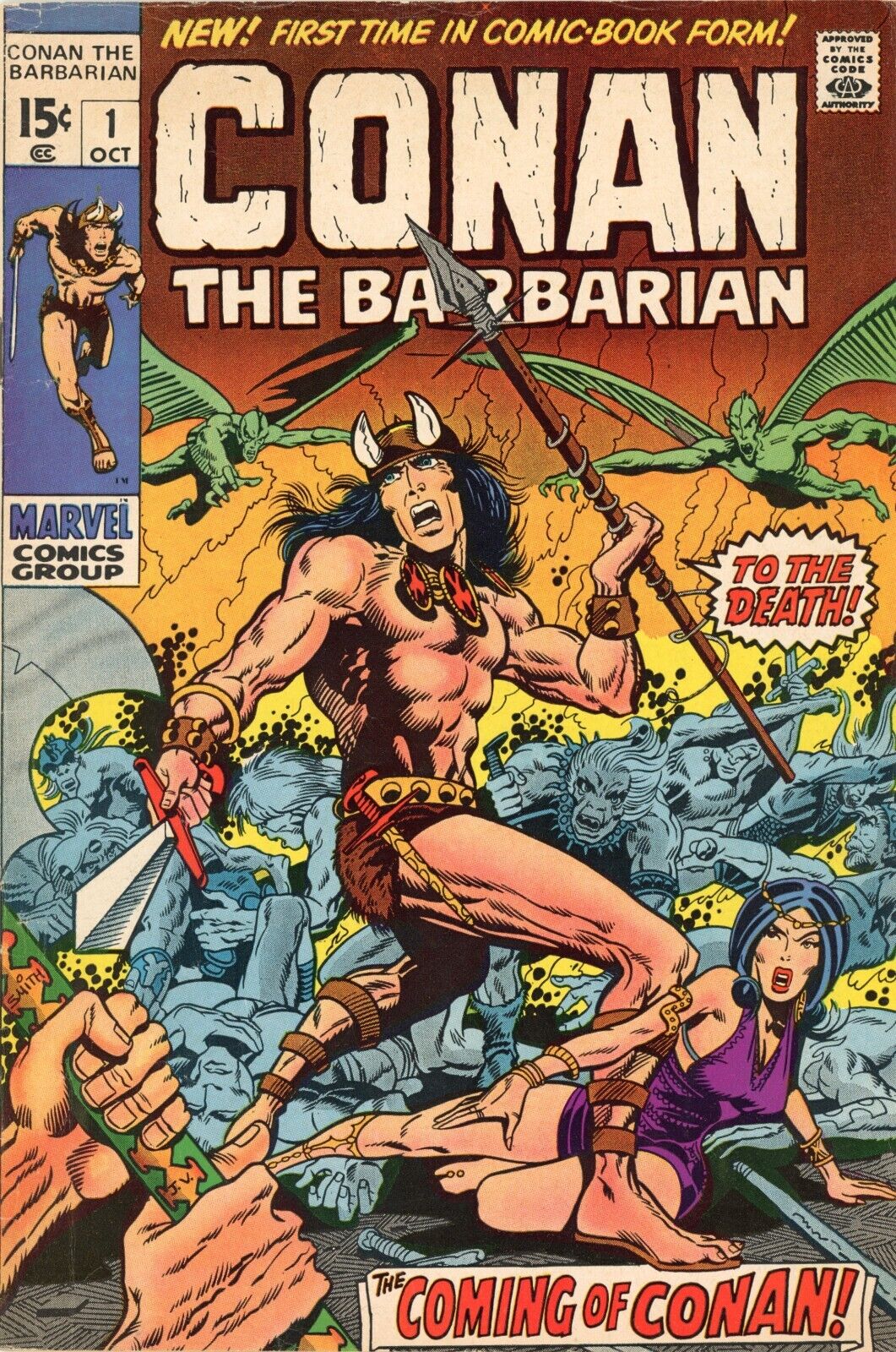 Conan the Barbarian #1 - First Appearance of Conan Marvel Comics 1970 GREAT COPY