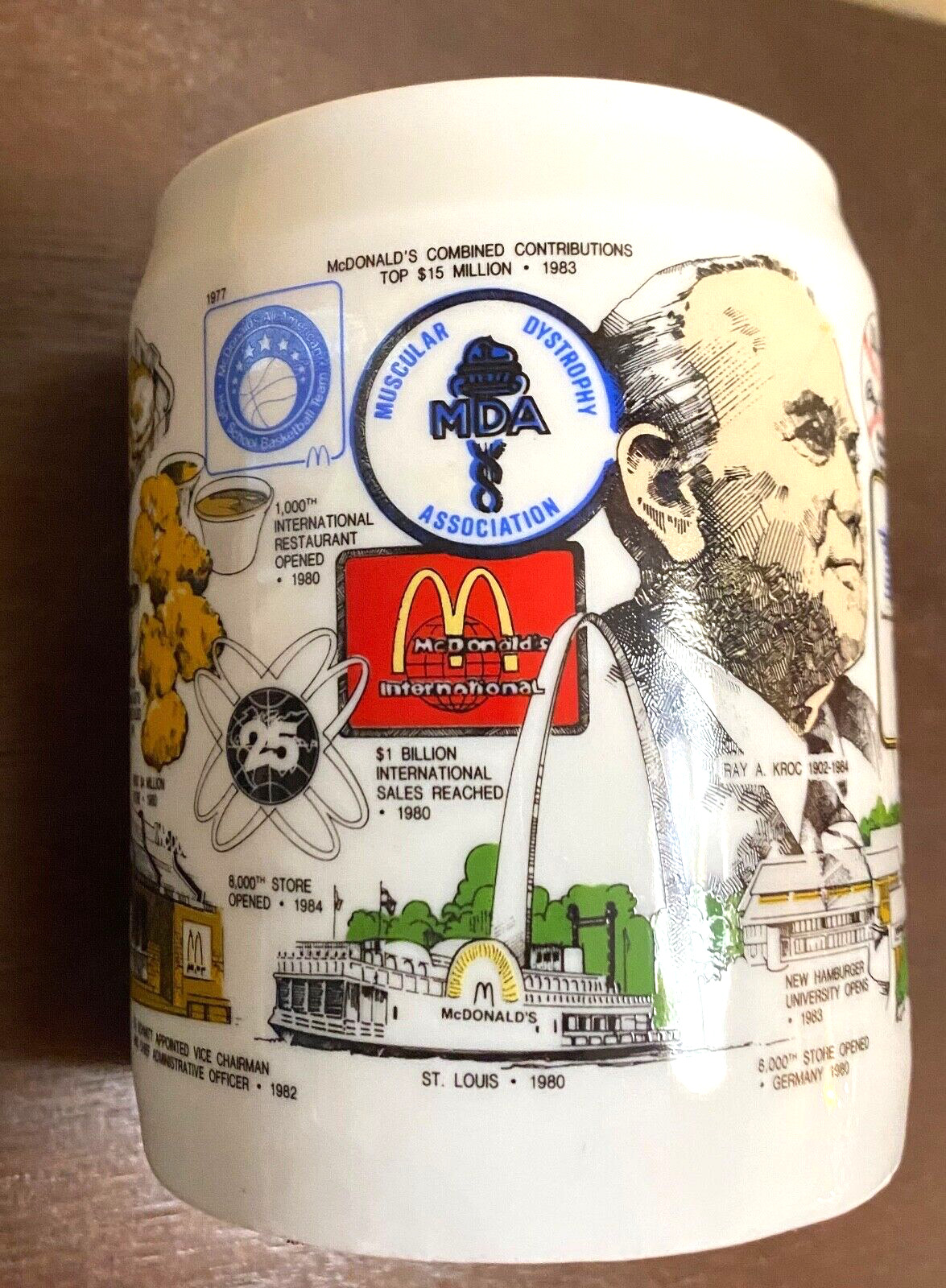 80\'s McDonald\'s X-Lg Coffee Mug History of McDonald\'s 1970-1980\'s Timeline- SALE