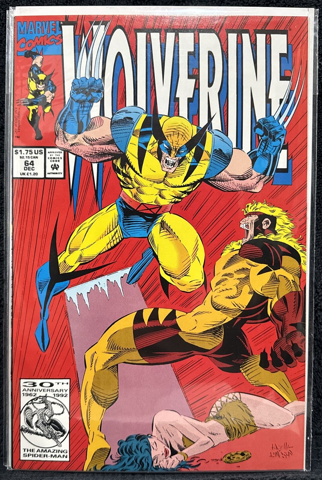 Wolverine #64 (Marvel 1992) Death of Silver Fox - NM