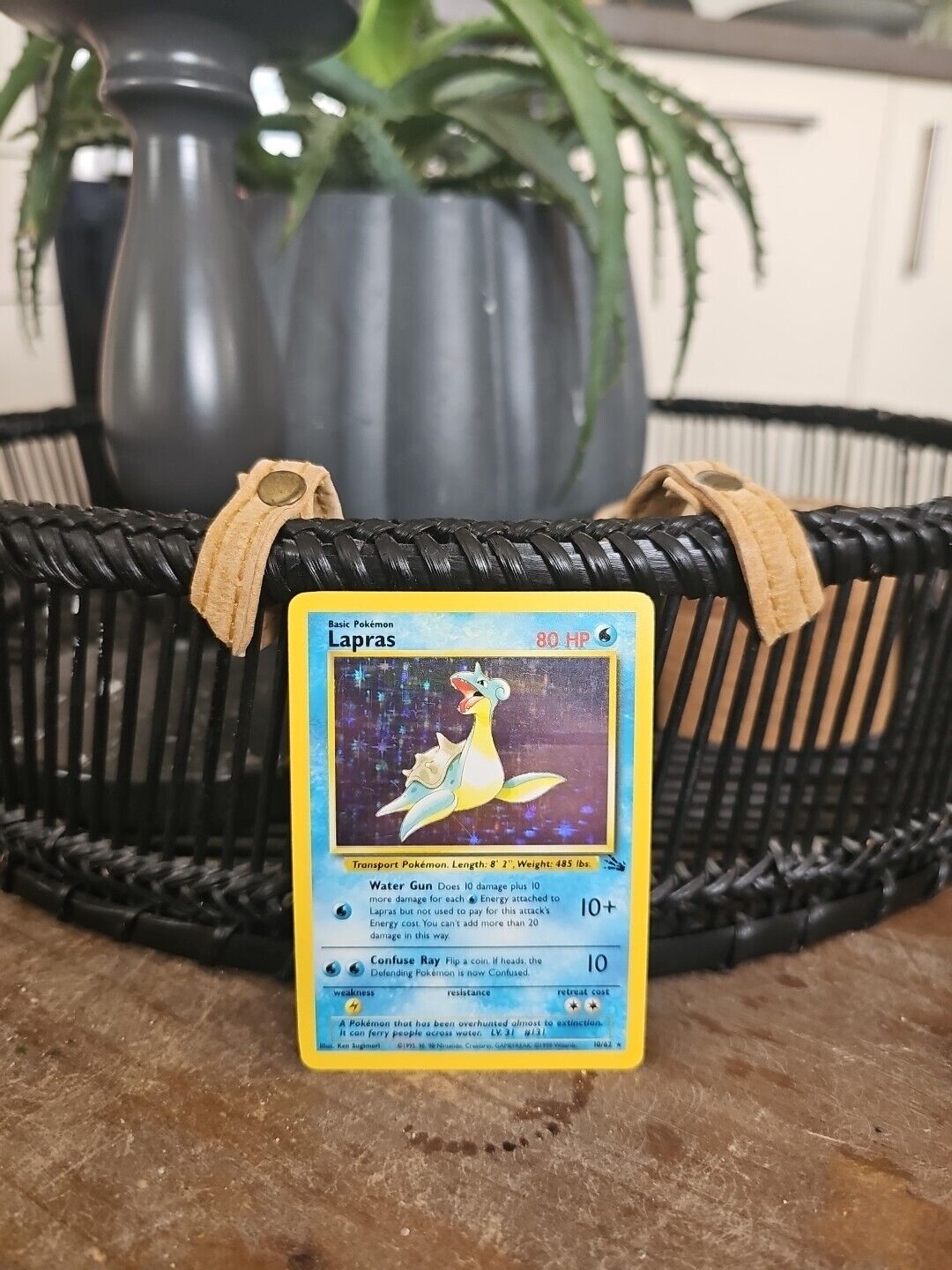 Pokemon Card Holo - Lapras 10/62 Holo - Fossil