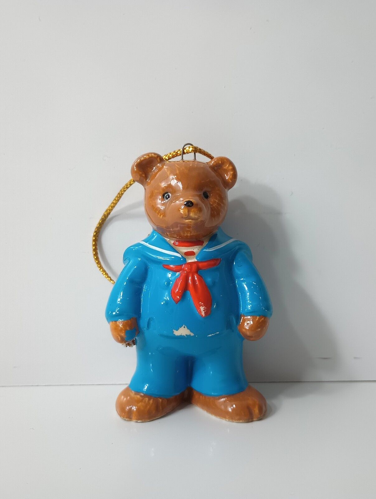 Vintage Schmid Sailor Bear Figurine Christmas Ornament 3\