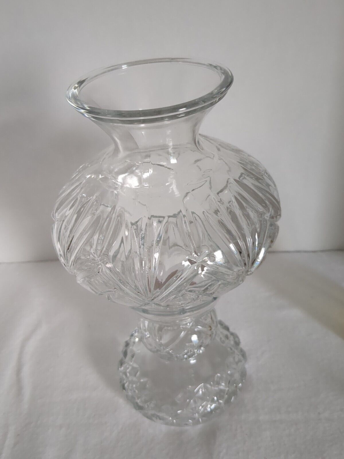 Glass Hurricane Lamp, 2 Pc.