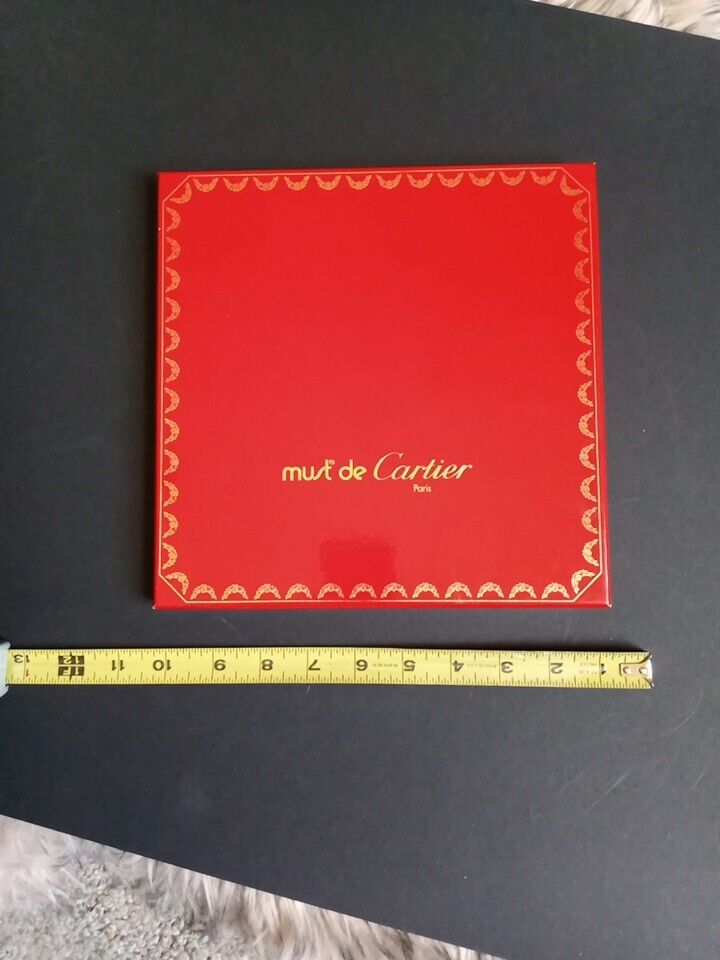 Cartier, Paris, Must de Cartier EMPTY Designer Box With Paper