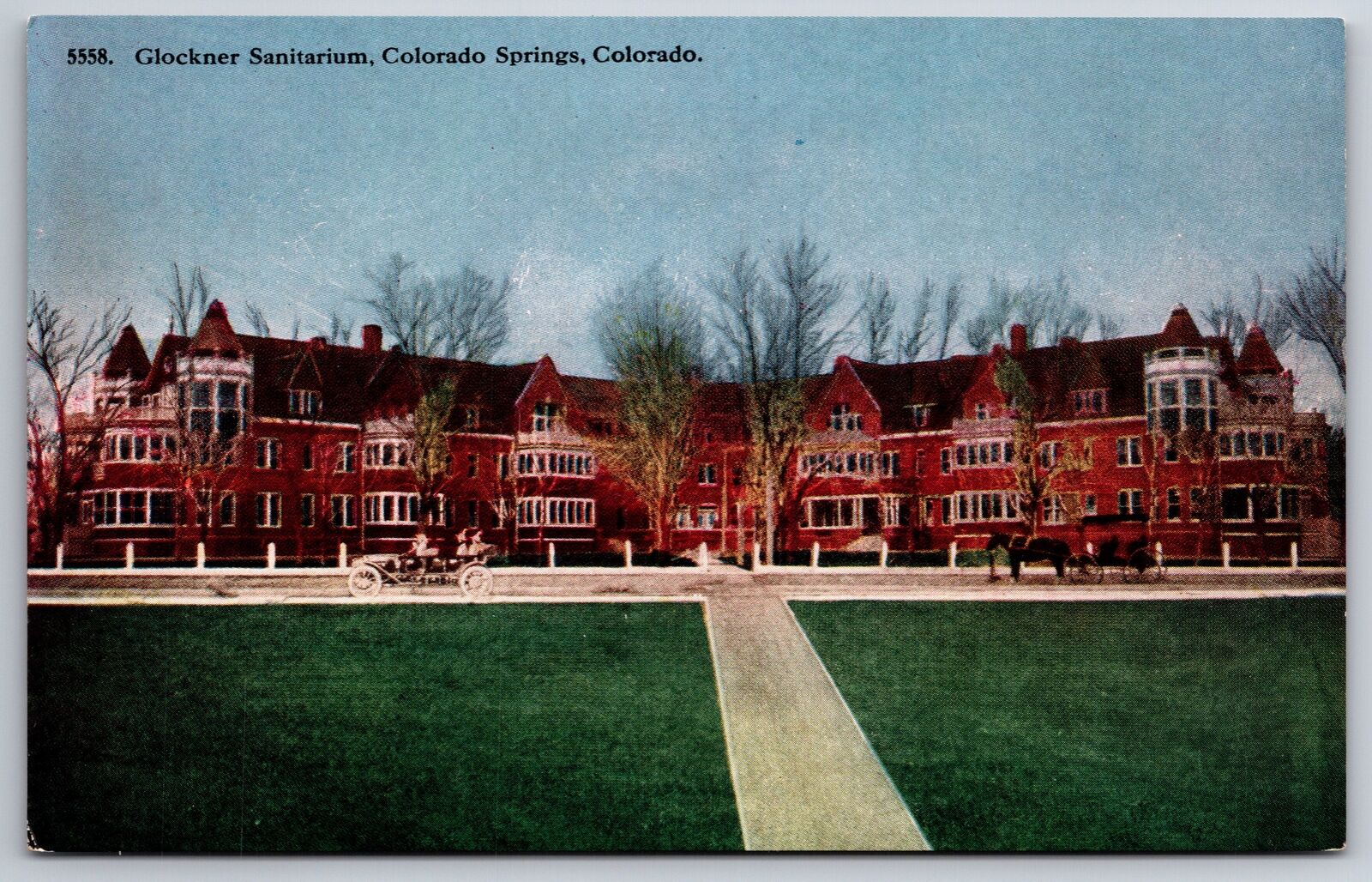 Colorado Springs Colorado~Glockner Sanitarium & Grounds~c1910 Postcard