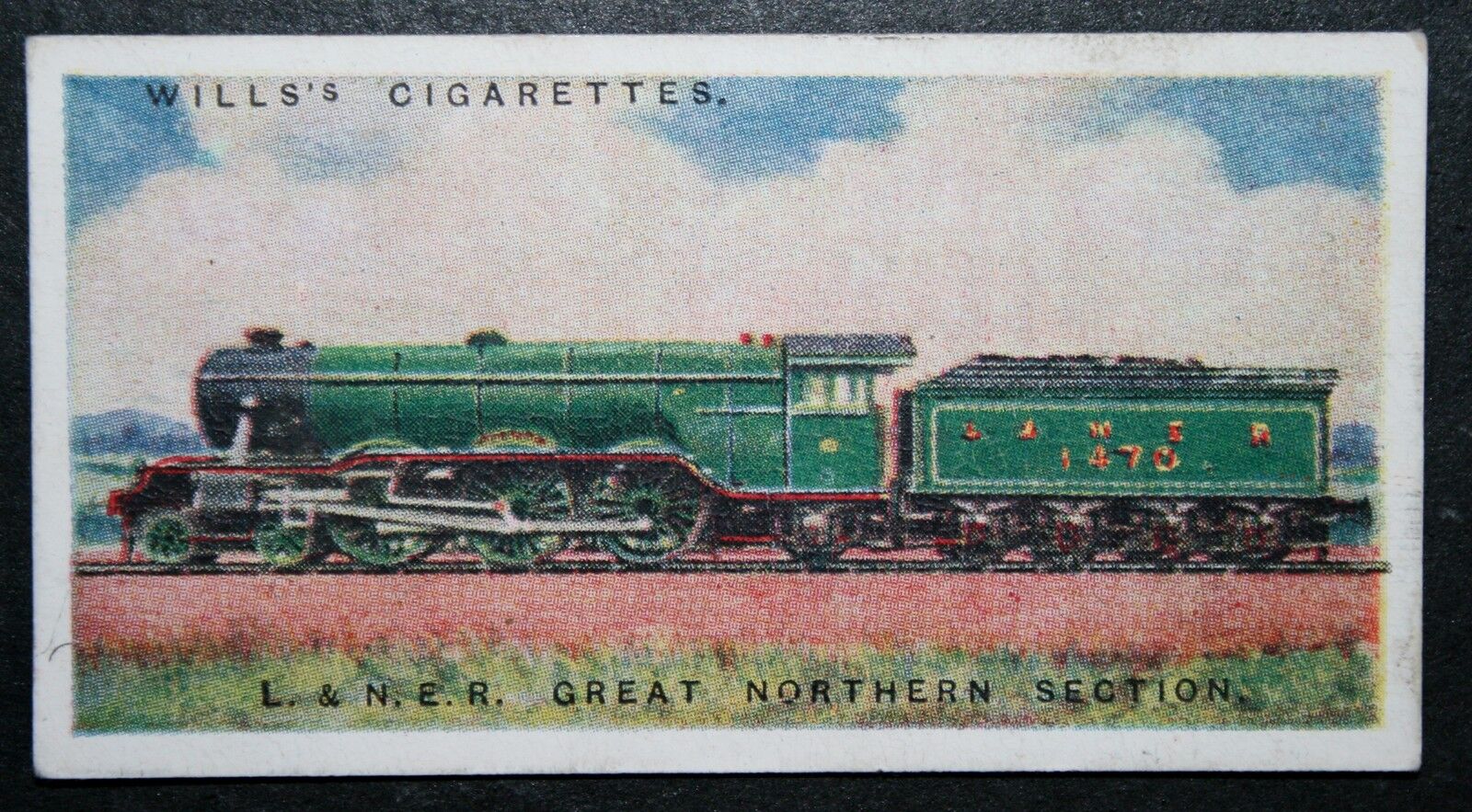 LNER  Pacific Locomotive No 1470  Vintage Card  ED02