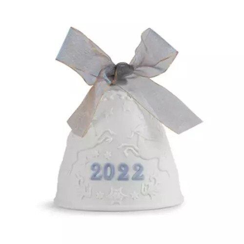 LLADRO LTD EDT. 2022 ANNUAL BLUE CHRISTMAS BELL, #18468, BRAND NEW, MINT & BOX