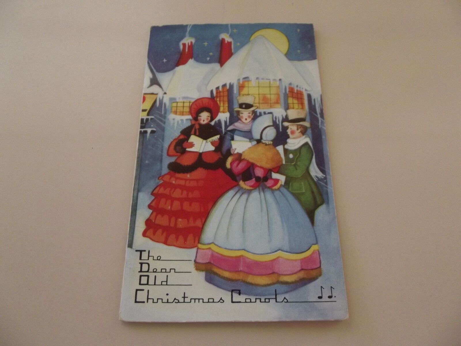 Dear Old Christmas Carols-Vintage 10 Page Song Booklet w/ Holiday Favorites