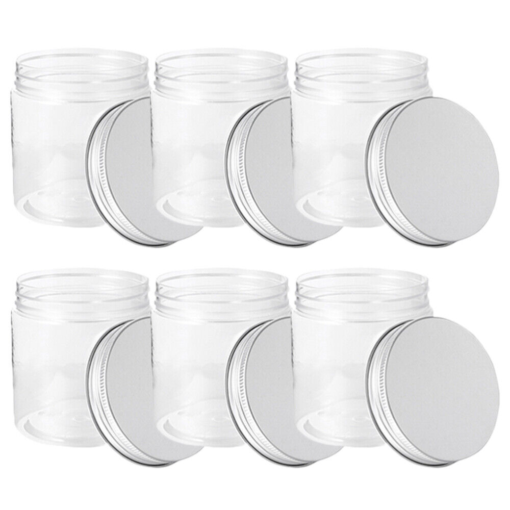 6Pcs Silver Honey Portable Mason Jars Home Essentials for Kitchen Home