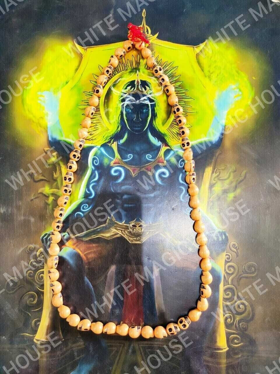 Real Aghori Made Kali Ashta Siddhi Necklace - Obtain 7 Occult Phic Powers A++