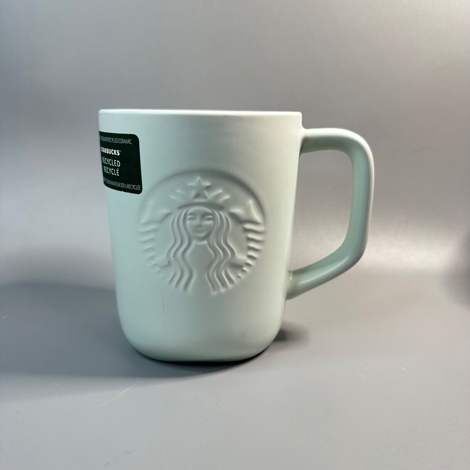Starbucks 2023 Siren Recycled Ceramic Triangular Bottom Mug Embossed 16oz New