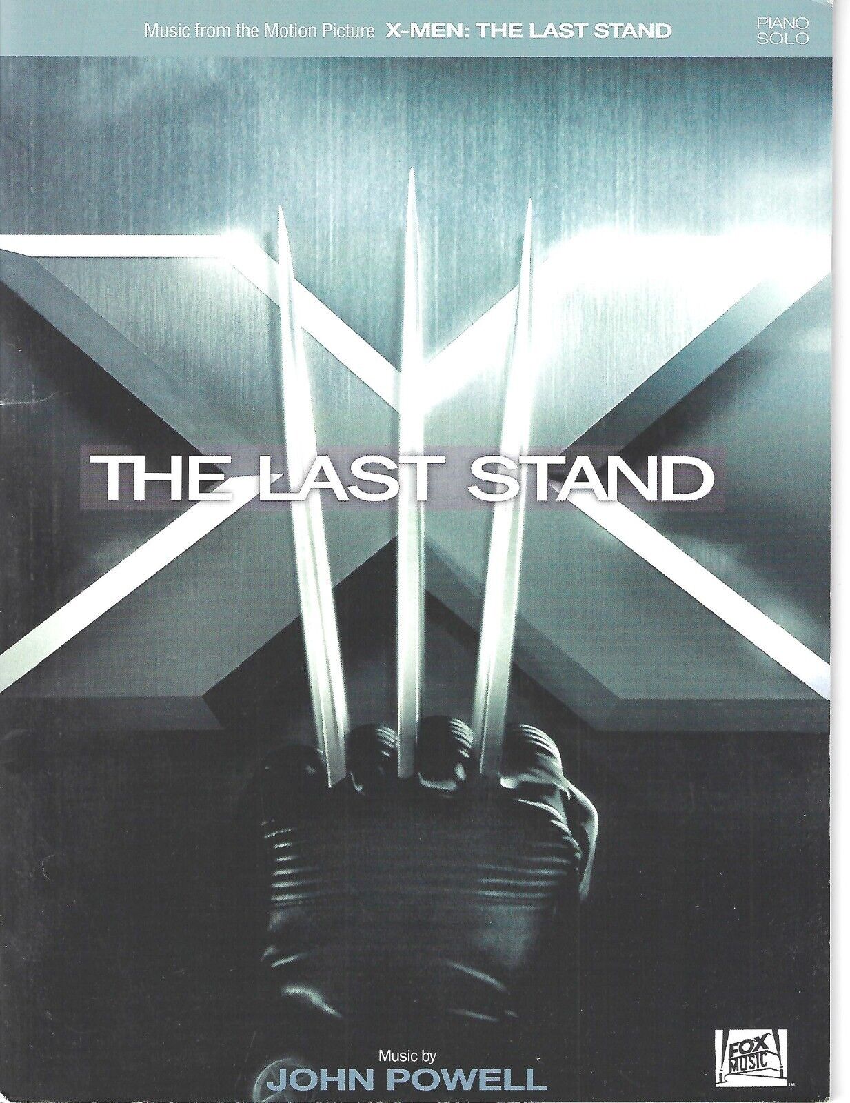 rare  X-MEN THE LAST STAND MOVIE Piano Solo SONGBOOK 2006 John Powell