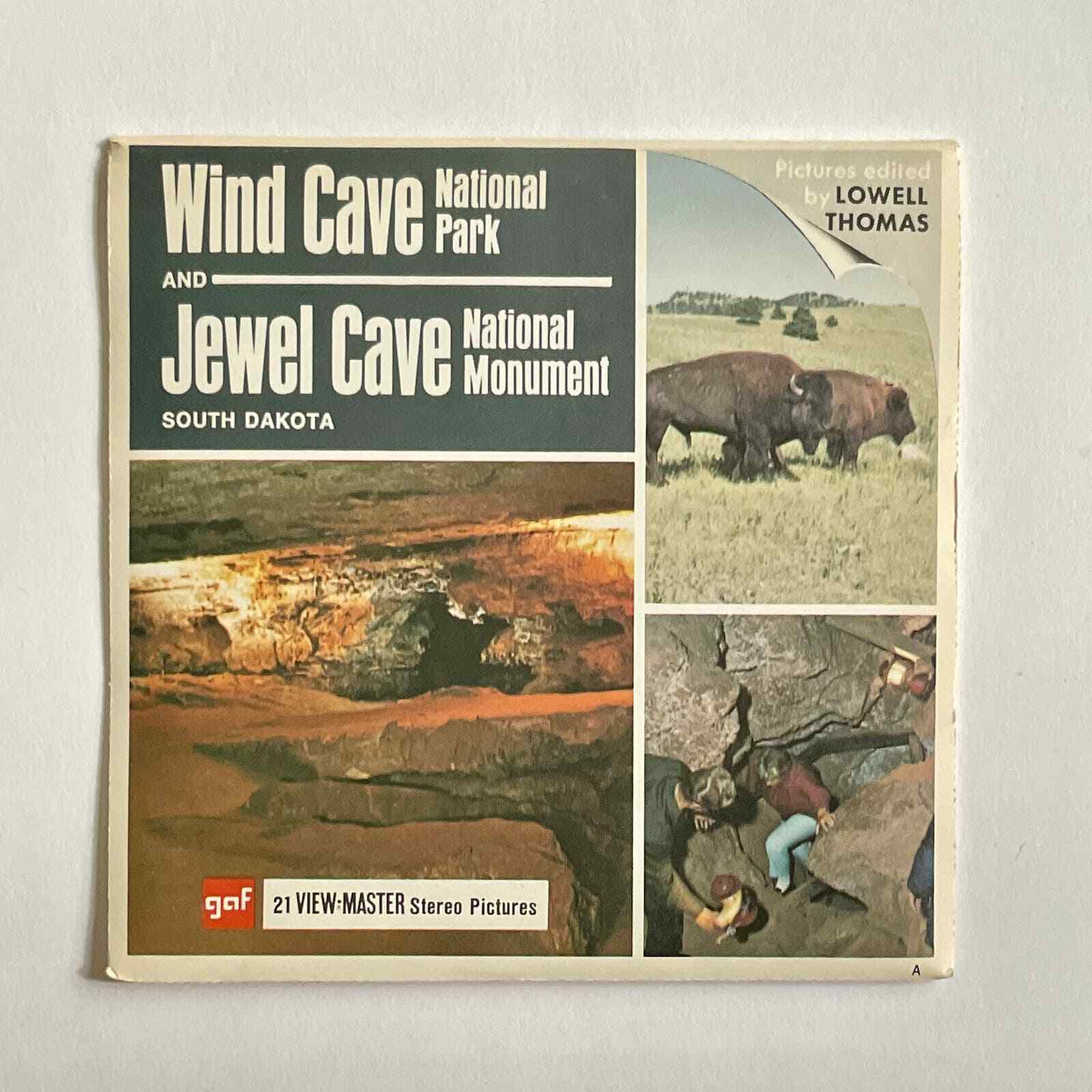 View-Master 1960s Wind Cave and Jewel Cave National Parks (A492)