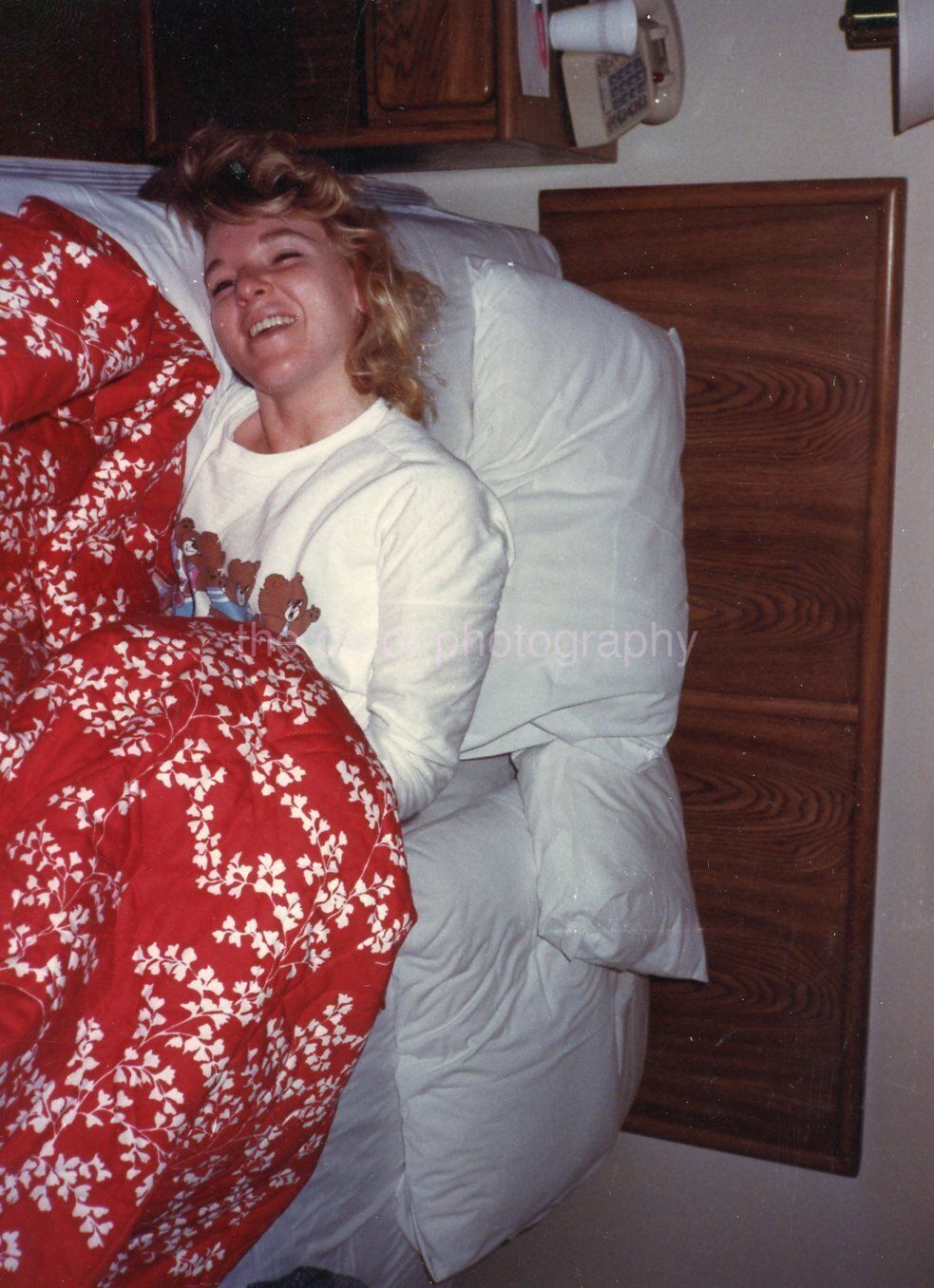 1980\'s GIRL Original FOUND PHOTO Color PRETTY YOUNG BLONDE WOMAN 311 LA 89 T