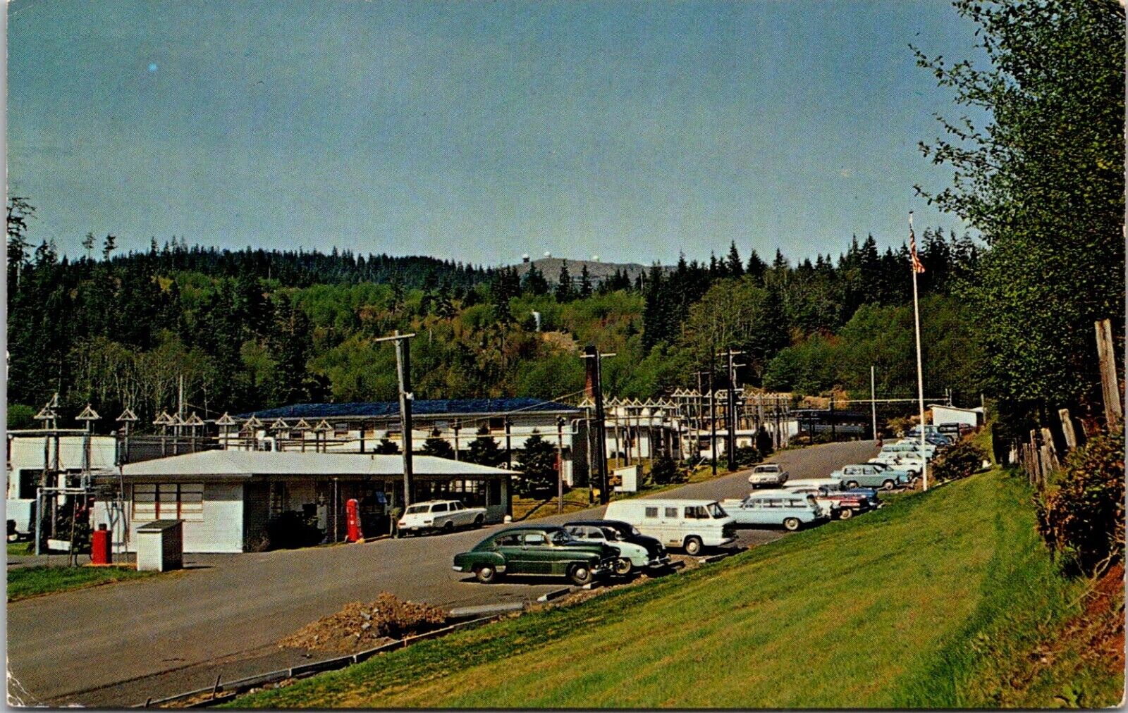 Naselle Washington WA US Air Force Station Radar Domes c1960s Postcard
