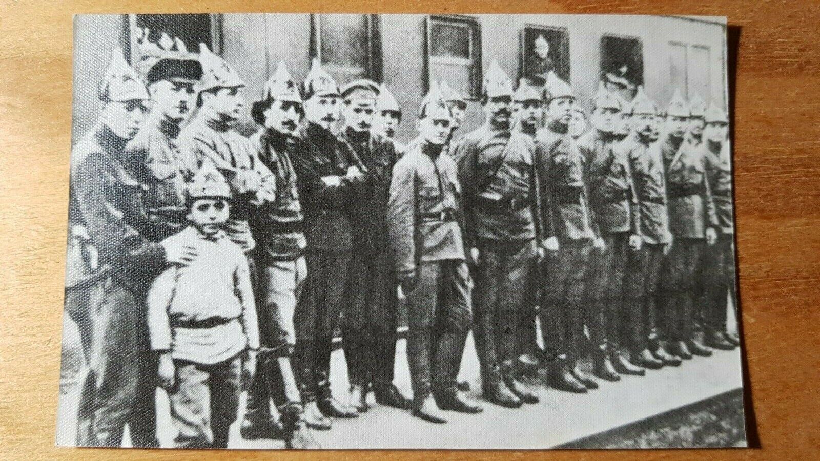 Soviet Postcard Ordzhonikidze and Tukhachevsky at the Kaledin train 1920