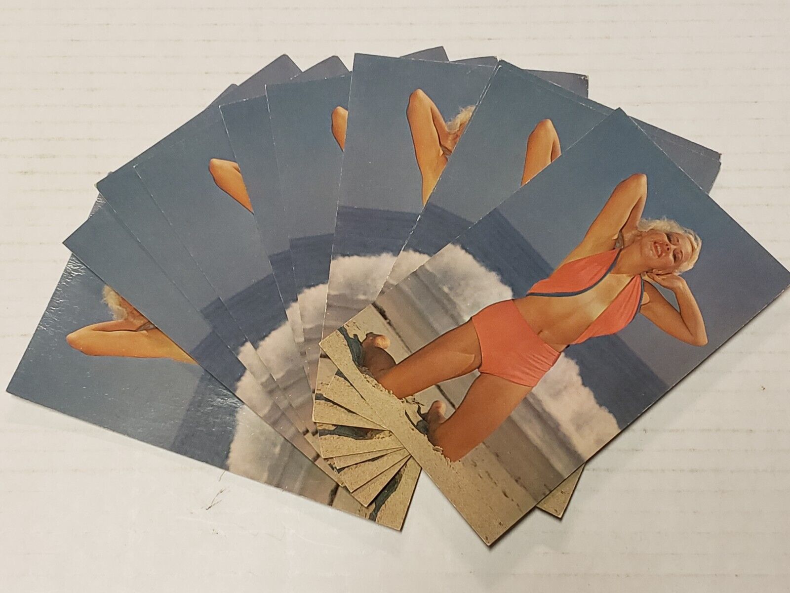 Vintage Blonde Wave Girl Bikini Postcards - Set of 10 - Erie PA Vacationland