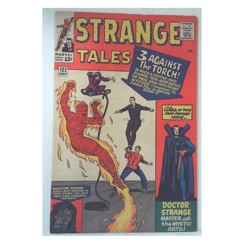 Strange Tales (1951 series) #122 in Fine + condition. Marvel comics [n\
