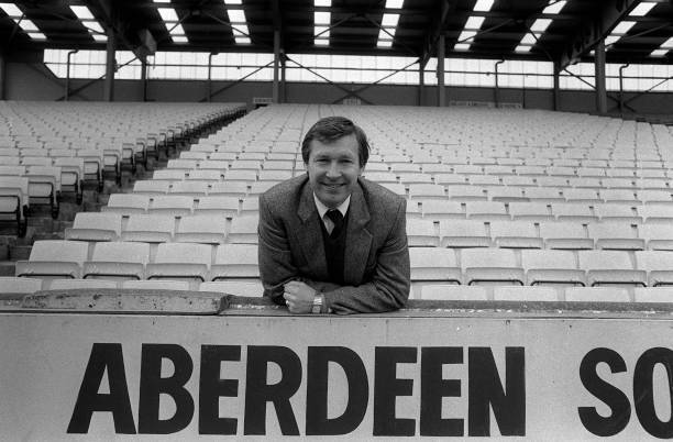 Alex Ferguson manager of Aberdeen FC 5th May 1983 Old Photo