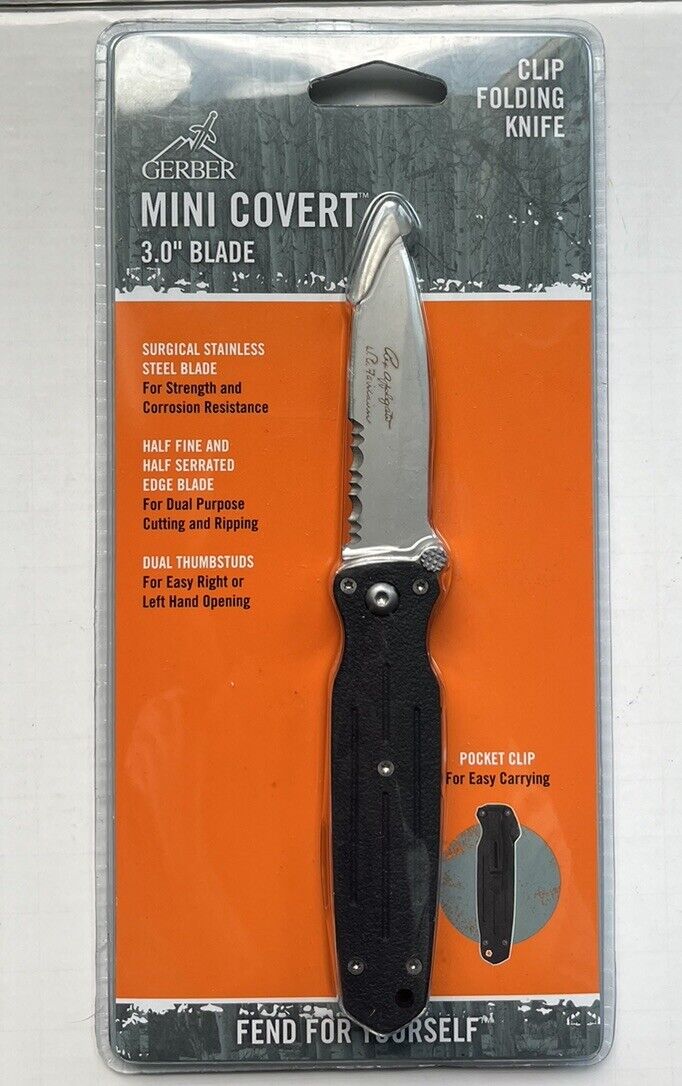 Gerber Mini Covert Applegate-Fairbairn Folding Pocket Knife Discontinued 3\