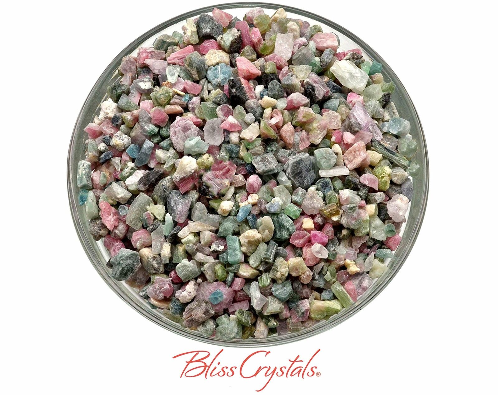 100 gm Pink, Green & WATERMELON TOURMALINE Rough Stone Mini Crystals #W1