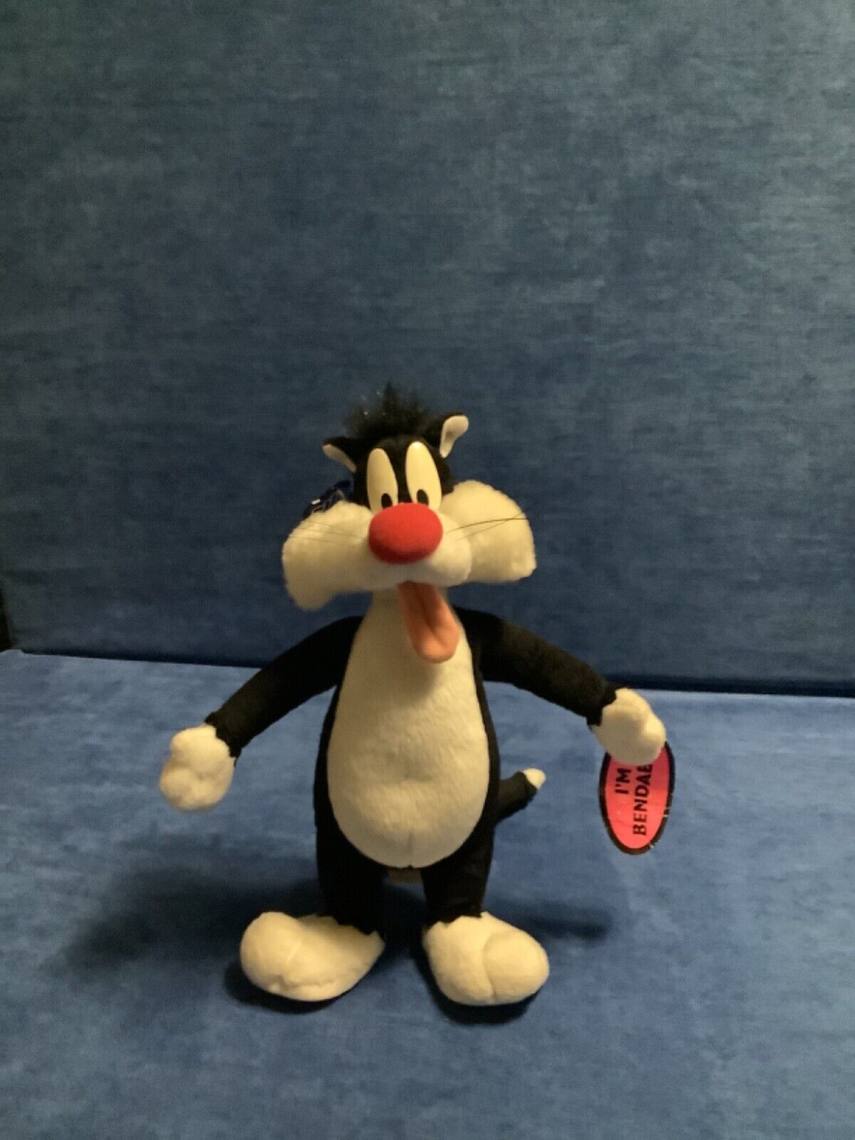 Vintage 1997 Plush Looney Tunes Sylvester The Cat Bendable Has all tags Applause