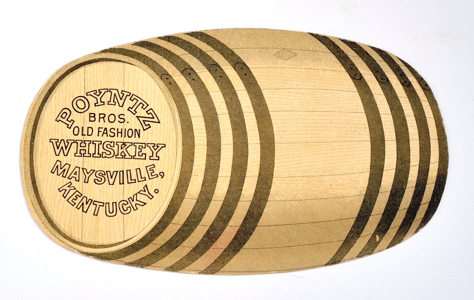 RARE 1800's Poyntz of Maysville, Kentucky Bourbon Whiskey Advertising Trade Card
