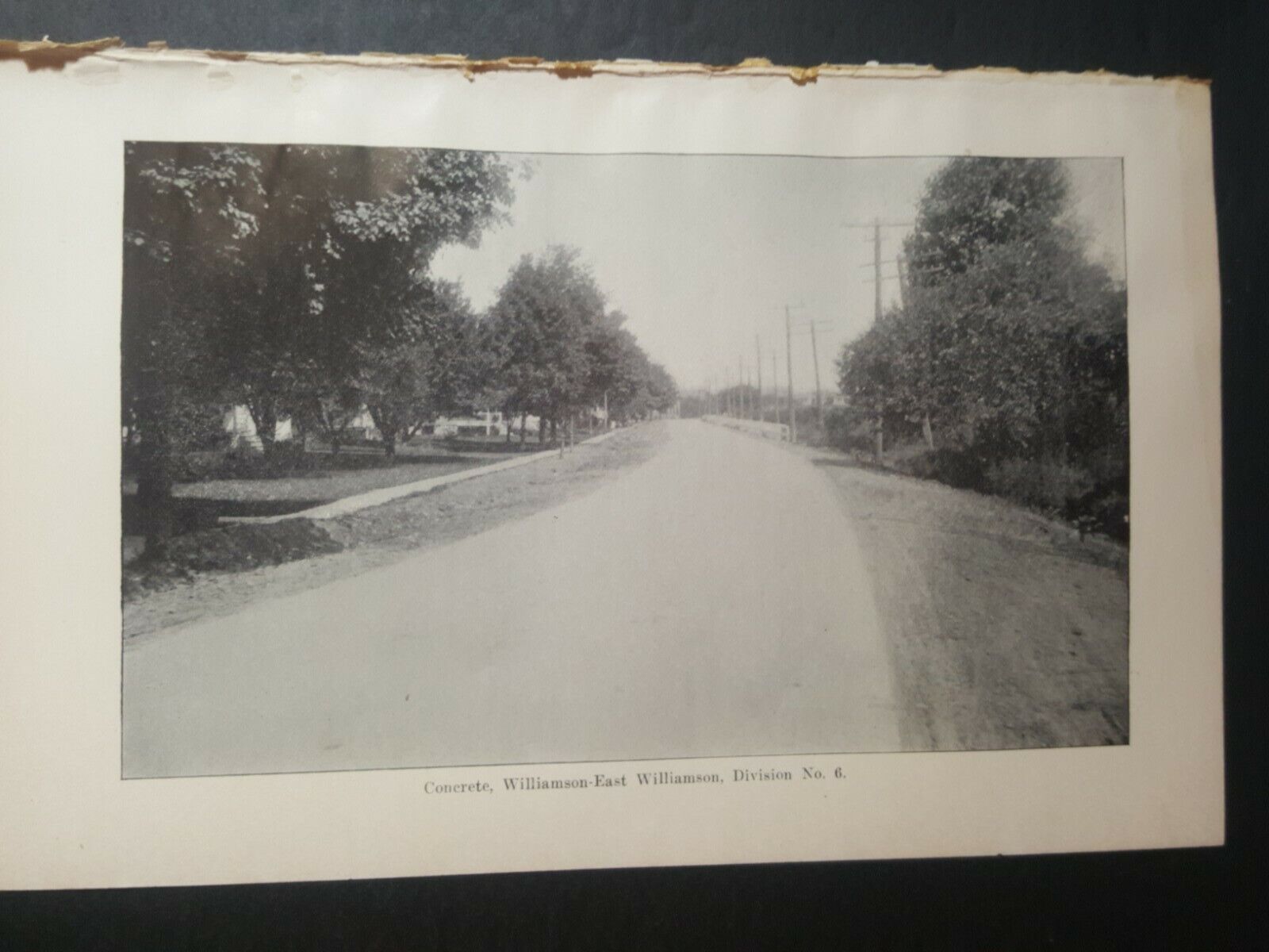 1913 photo plate new road East Williamson to Williamson Wayne county New York  