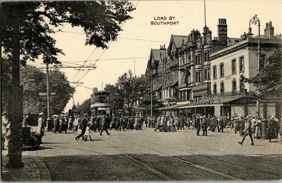 1910. LORD STREET. SOUTHPORT, ENGLAND. POSTCARD. DC18