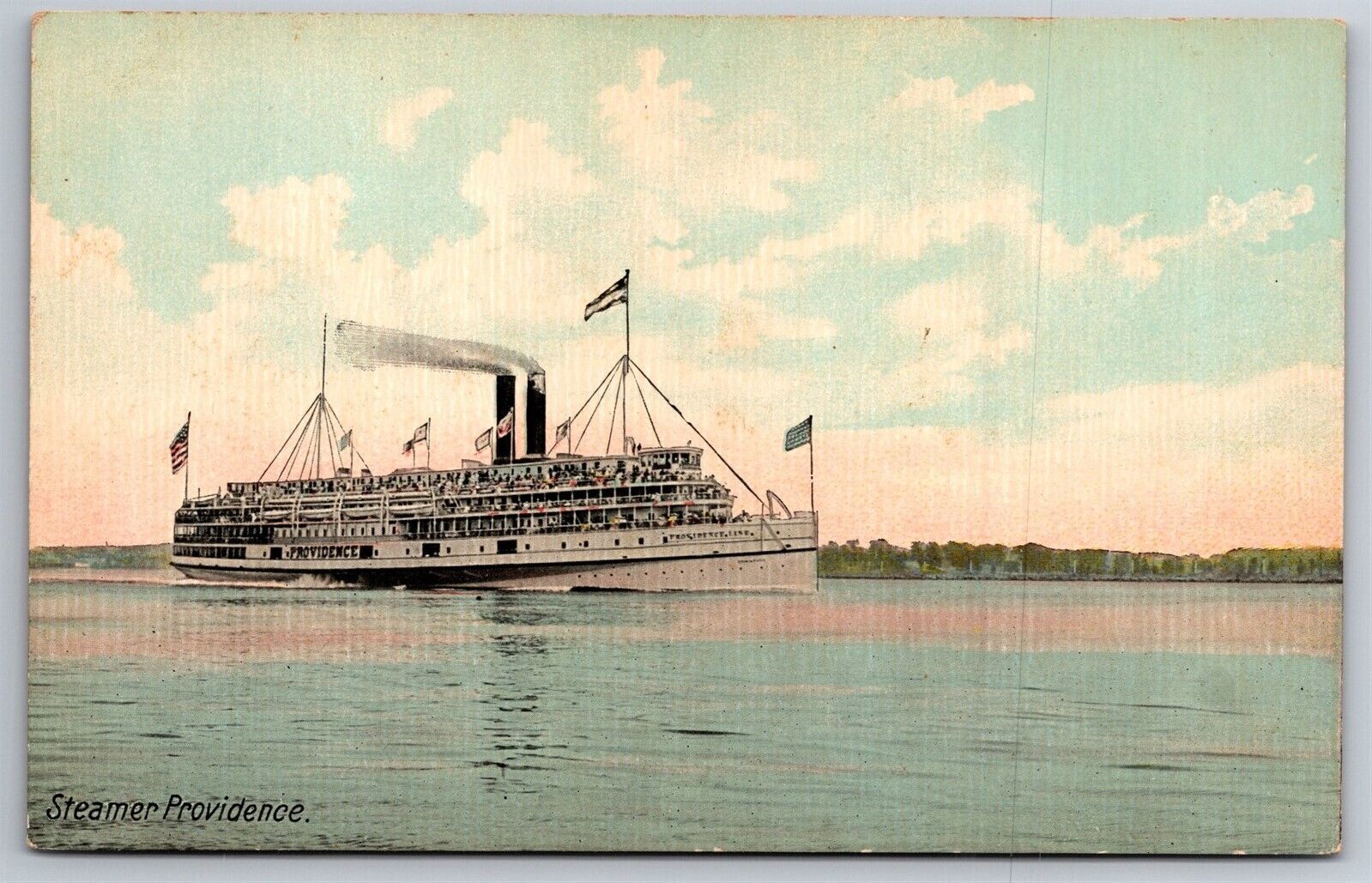 Steamer Providence C1910\'s Postcard T1