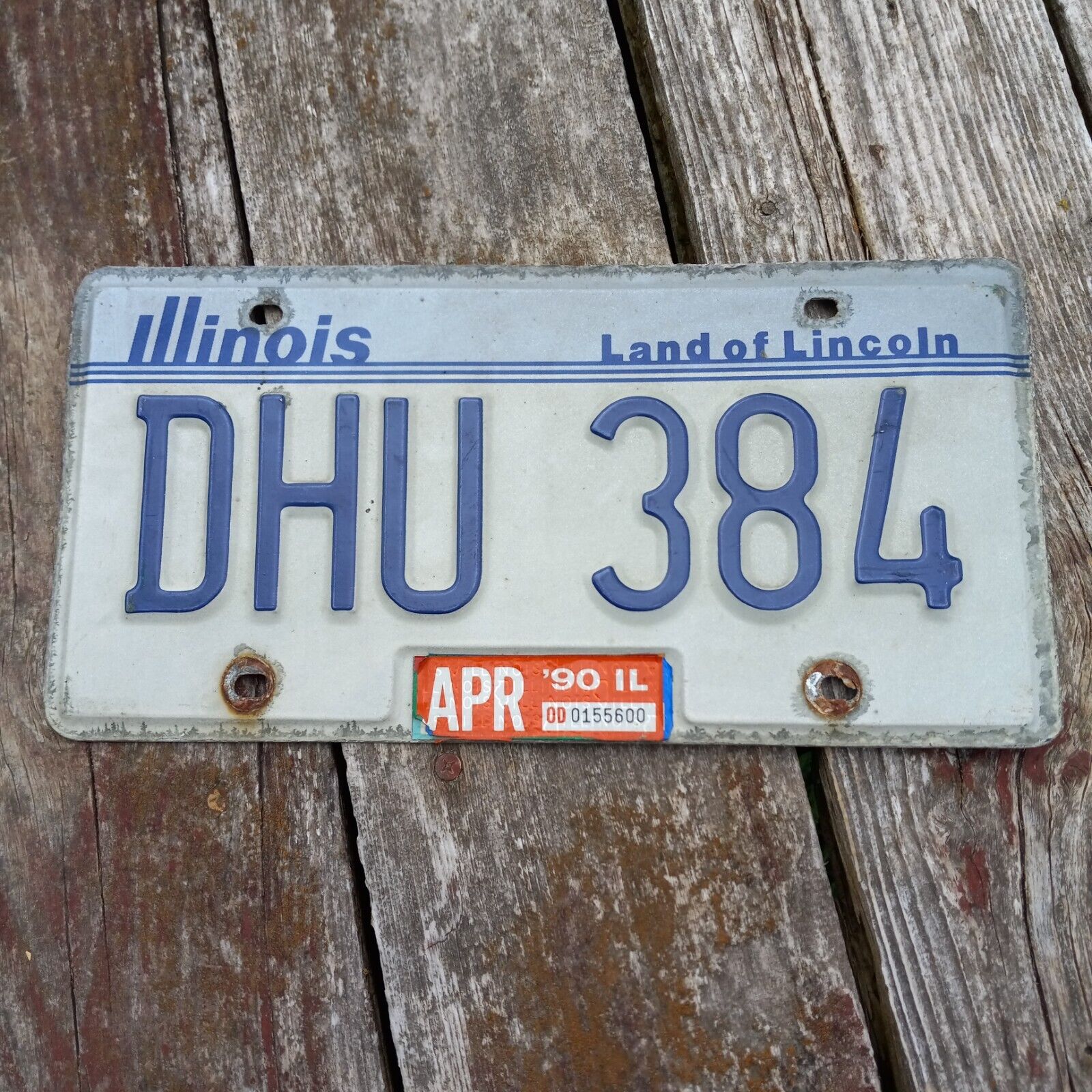 1990 Illinois License Plate - \
