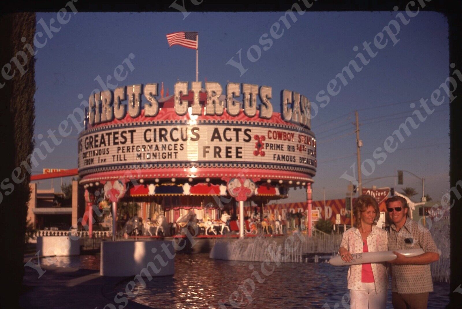sl82 Original slide 1976 Las Vegas Circus Circus 518a