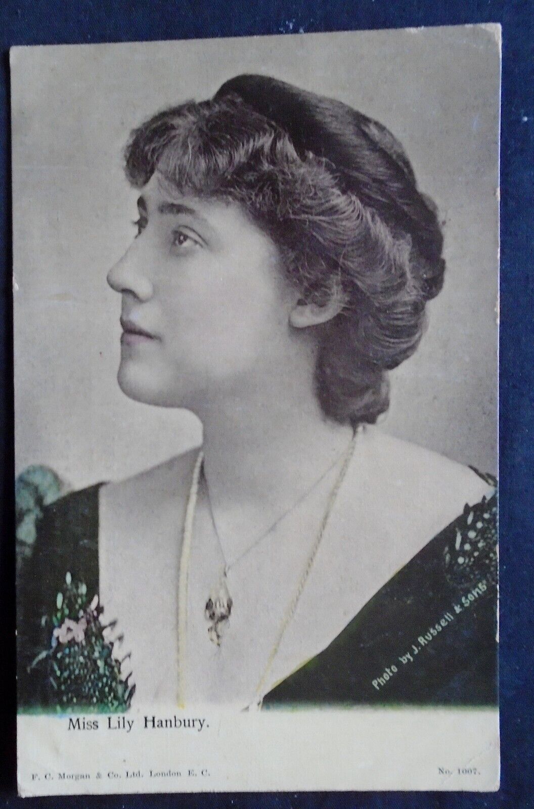 MISS LILLY Hanbury  PM 1906    English ACTRESS  Died in 1908 at 35          2246