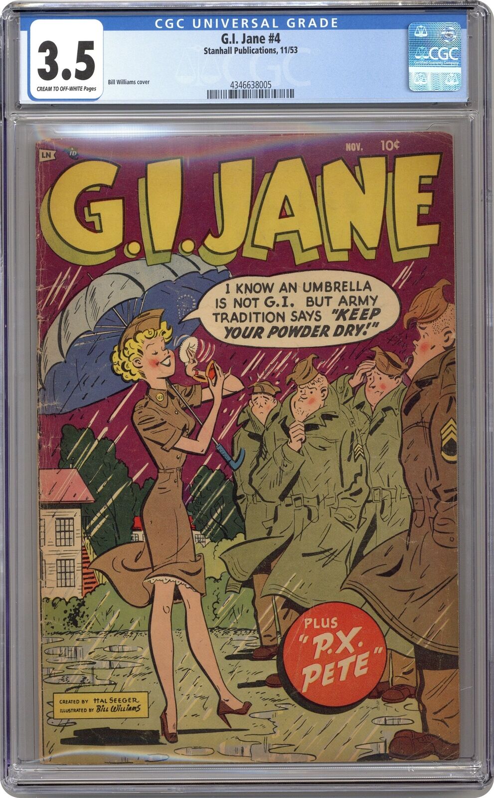 GI Jane #4 CGC 3.5 1953 4346638005