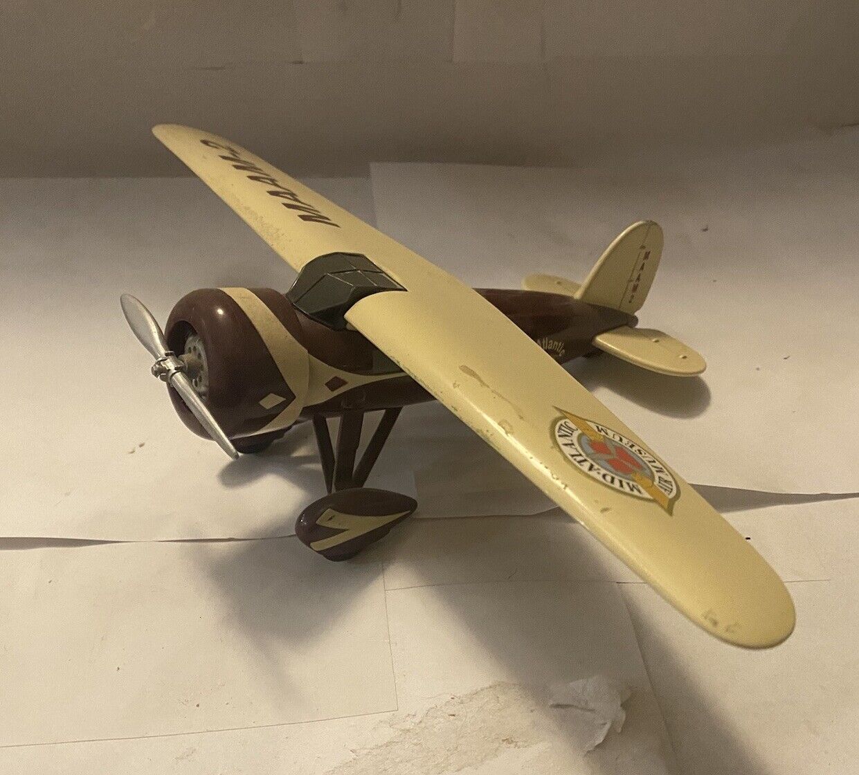 METAL AIRPLANE TOY. Mid Atlantic Air Museum. MAAM-2. Collectible
