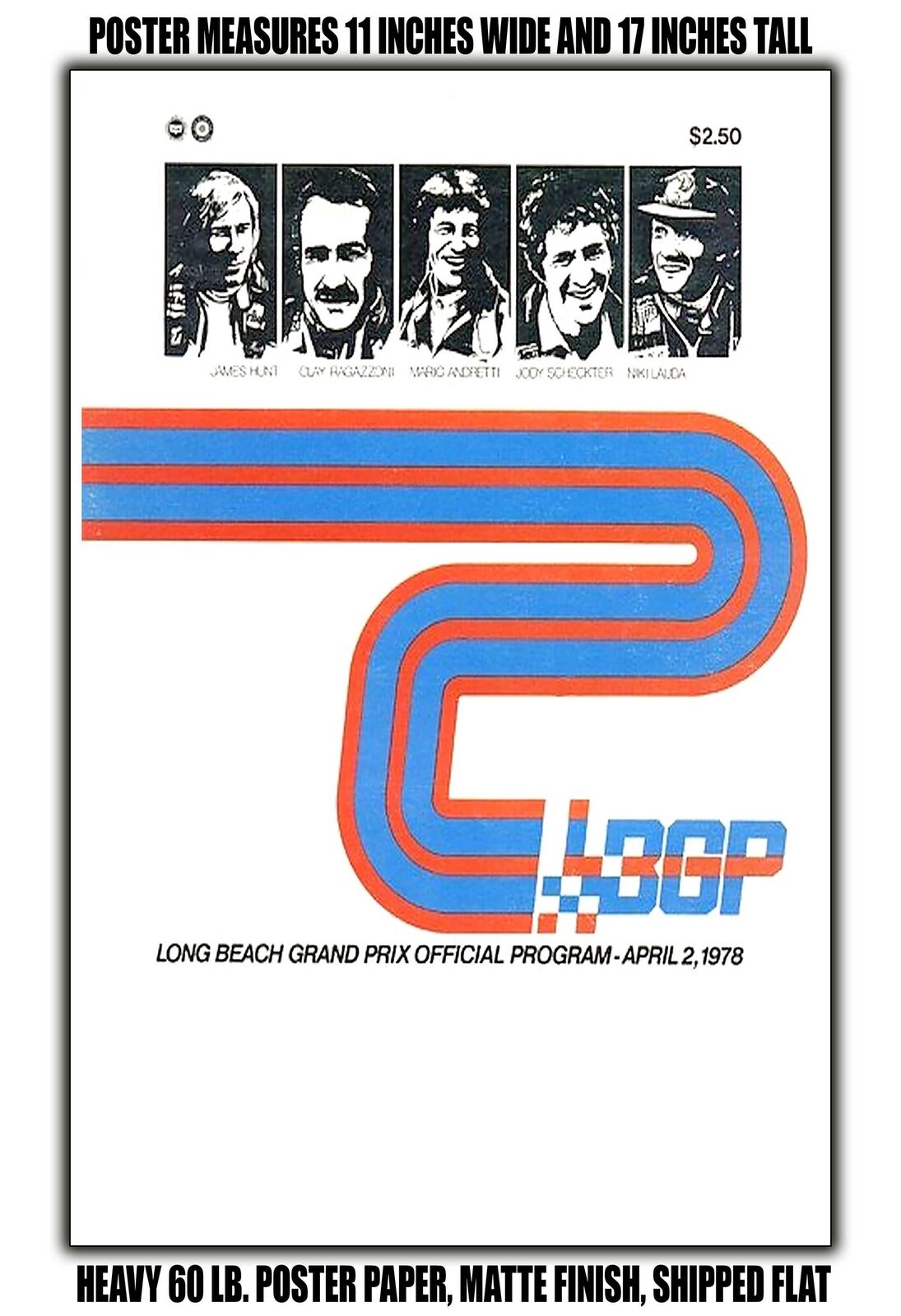 11x17 POSTER - 1978 Long Beach Grand Prix