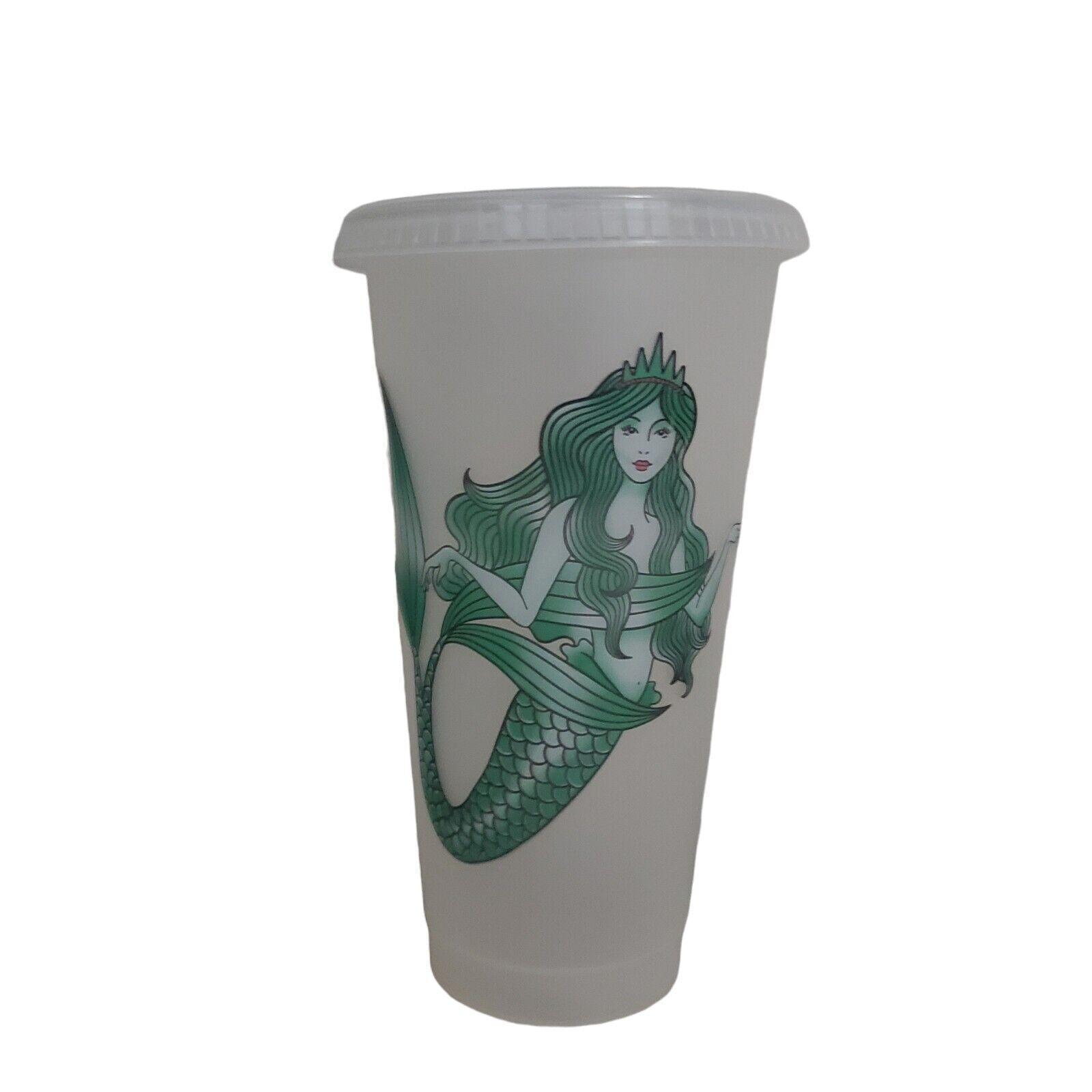 Starbucks Coffee Siren Reusable Cold Cup Frosted Tumbler Venti 24oz Mermaid