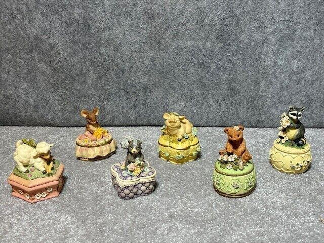 Lot of 6 Heritage House Melodies County Fair Music Box
