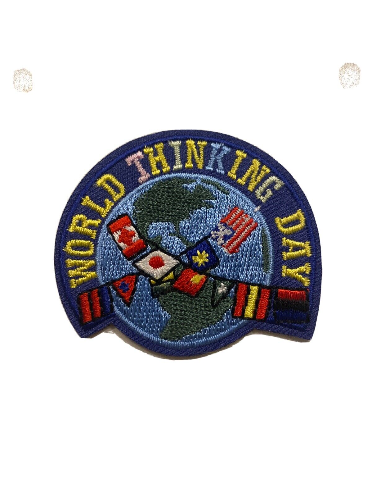 Girl Boy Cub Scout Girl Guide Fun Patch  - World thinking Day