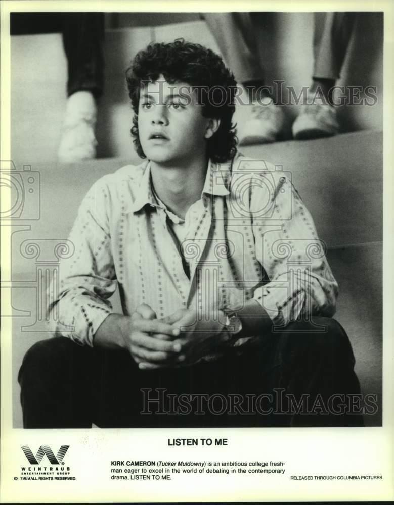1989 Press Photo Kirk Cameron in the drama \