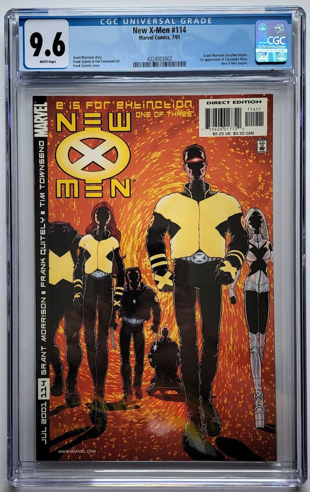 New X-Men #114 CGC 9.6 WHITE Pgs 1st App of Cassandra Nova Deadpool 3 MCU Movie