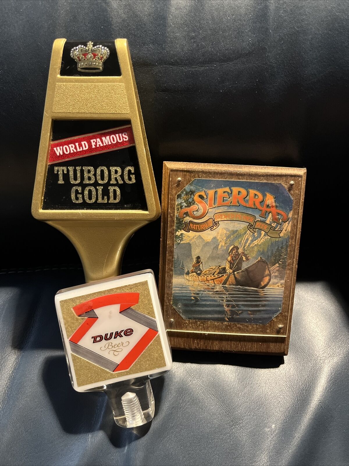 Beer Tap Lot Of Three Sierra, Duke, And Tuborg Gold Nice Lot Add To Collection