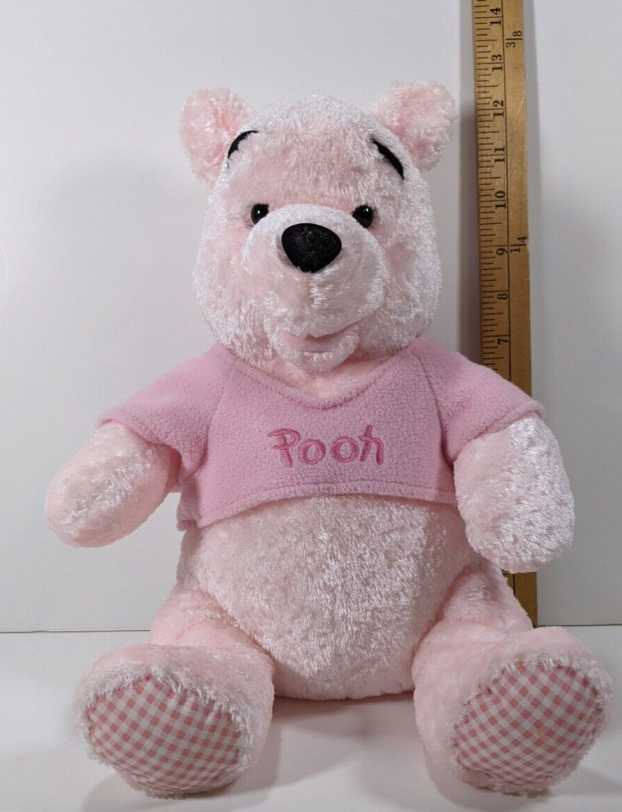 Rare Disney Store Exclusive Winnie The Pooh Baby Pink Plush 12