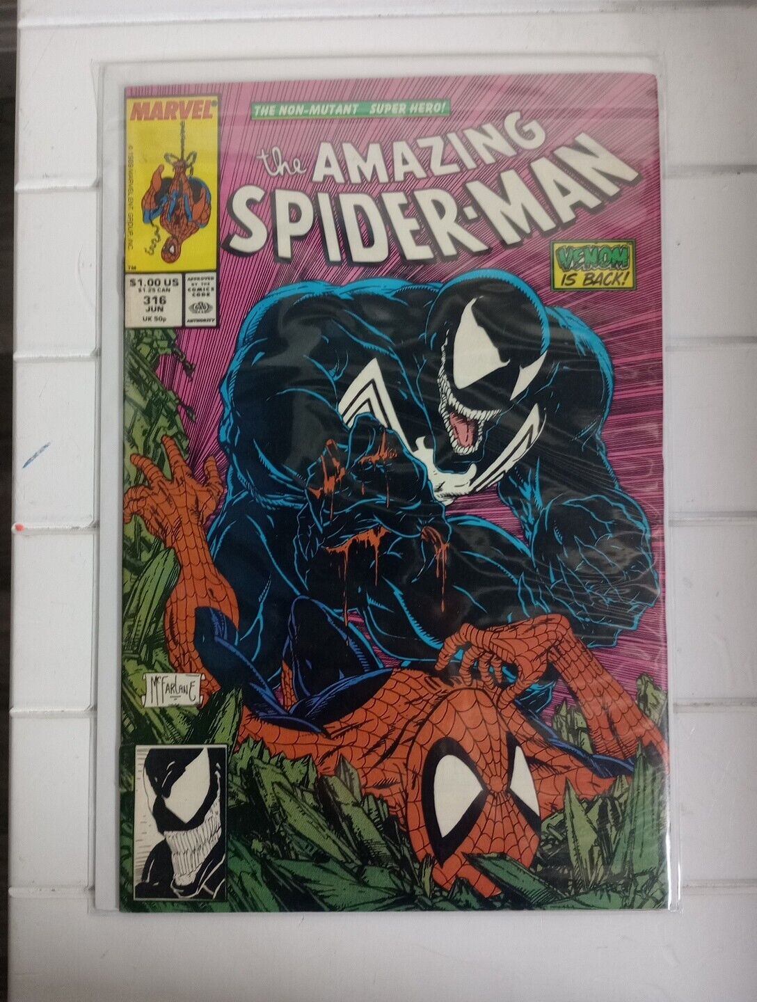 AMAZING SPIDER-MAN #316 (Marvel, 1989) 1st cover appearance of Venom